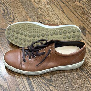 Ecco Leather Brown Walking/Casual Shoes - Men's Size 10